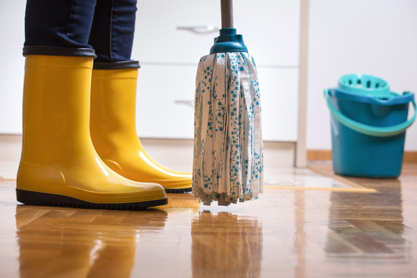how to sanitize basement after flood