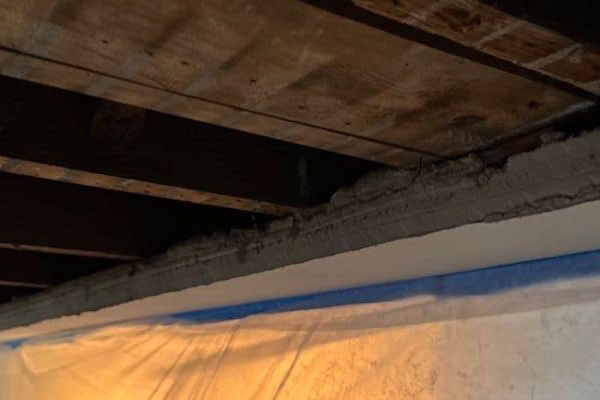 how to do water damage in attic