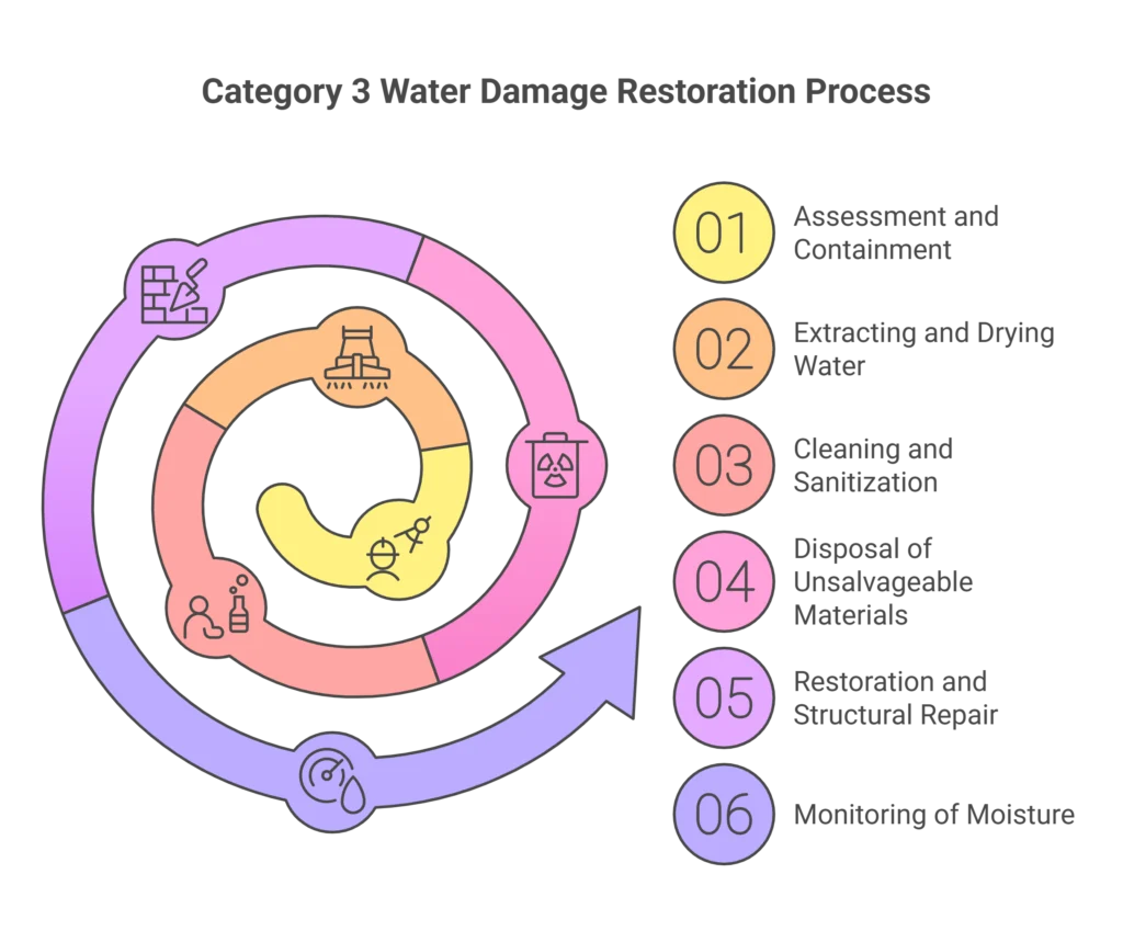 what is a category 3 water loss